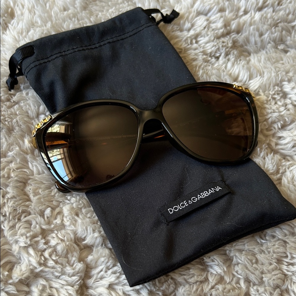 Dolce & Gabbana Gold Accent Sunglasses